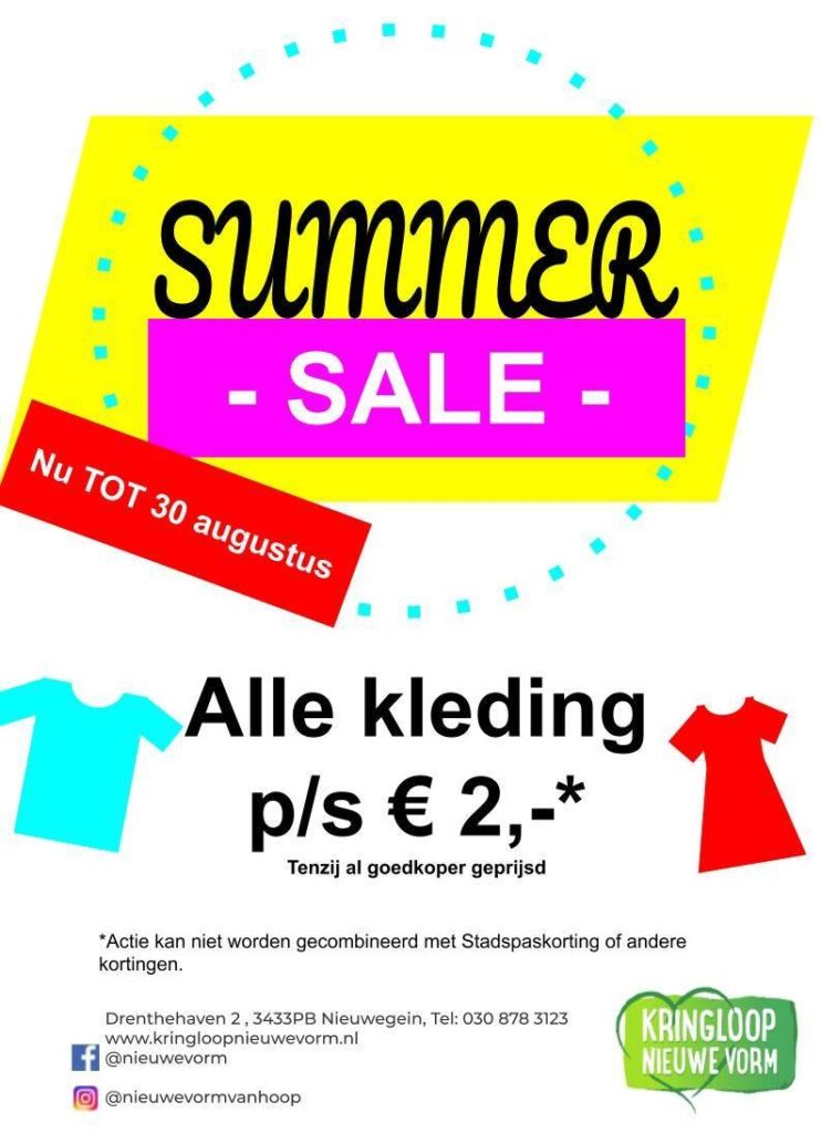 Wapenstilstand ziekte diefstal Summer Sale Kleding! - Nieuwe Vorm van Hoop