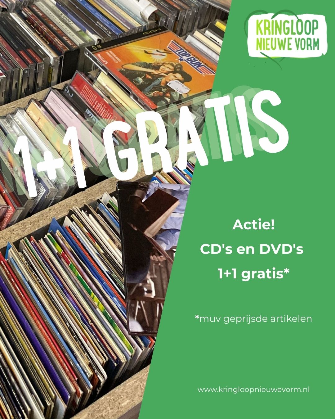 ๐ถ๐ ๐๐ฐ๐๐ถ๐ฒ ๐ถ๐ป ๐ฑ๐ฒ ๐๐ถ๐ป๐ธ๐ฒ๐น!
Op ๐ฐ๐ฑโ๐ ๐ฒ๐ป ๐ฑ๐๐ฑโ๐ geldt nu: ๐ญ + ๐ญ ๐ด๐ฟ๐ฎ๐๐ถ๐.
๐๐ฆ๐ต ๐ถ๐ช๐ต๐ป๐ฐ๐ฏ๐ฅ๐ฆ๐ณ๐ช๐ฏ๐จ ๐ท๐ข๐ฏ ๐ฅ๐ฆ ๐จ๐ฆ๐ฑ๐ณ๐ช๐ซ๐ด๐ฅ๐ฆ ๐ข๐ณ๐ต๐ช๐ฌ๐ฆ๐ญ๐ฆ๐ฏ.
๐๐ฒ ๐ฎ๐ฐ๐๐ถ๐ฒ ๐ถ๐ ๐ด๐ฒ๐น๐ฑ๐ถ๐ด ๐๐ผ๐ ๐ฒ๐ป ๐บ๐ฒ๐ ๐ณ ๐ณ๐ฒ๐ฏ๐ฟ๐๐ฎ๐ฟ๐ถ.
Kom lekker snuffelen en neem er gerust nog eentje extra mee! ๐ฌ๐ต
#KringloopNieuweVorm #Actie #CDs #DVDs #Tweedehands #Nieuwegein