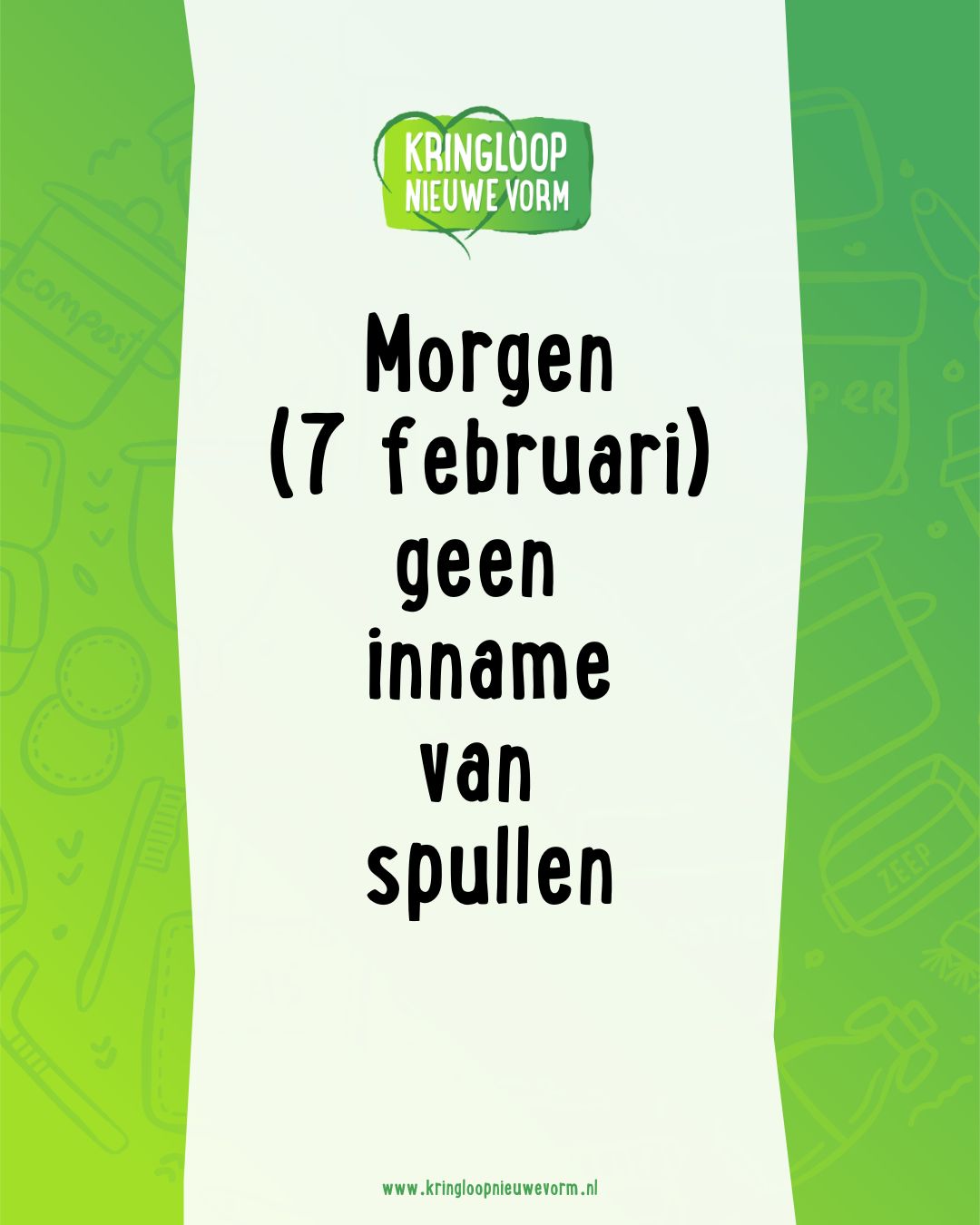 ๐ฆ ๐ ๐ผ๐ฟ๐ด๐ฒ๐ป ๐ด๐ฒ๐ฒ๐ป ๐ถ๐ป๐ป๐ฎ๐บ๐ฒ ๐๐ฎ๐ป ๐ด๐ผ๐ฒ๐ฑ๐ฒ๐ฟ๐ฒ๐ป
Morgen (zaterdag 7 februari) is de inname bij ๐๐ฟ๐ถ๐ป๐ด๐น๐ผ๐ผ๐ฝ ๐ก๐ถ๐ฒ๐๐๐ฒ ๐ฉ๐ผ๐ฟ๐บ gesloten.
De winkel is wรฉl geopend.
Door een tekort aan medewerkers en vrijwilligers lukt het ons morgen niet om zowel de winkel als de inname goed te bemensen.
๐๐ช๐ถ๐น ๐ท๐ถ๐ท ๐ผ๐ป๐ ๐ธ๐ผ๐บ๐ฒ๐ป ๐ต๐ฒ๐น๐ฝ๐ฒ๐ป?
Lijkt het je leuk om ons te ondersteunen op zaterdag (of op een andere dag)? We kijken graag samen wat bij jou past.
๐ฉ Vraag in de winkel naar Celina of Edwin of mail naar info@nieuwevormvanhoop.nl
Dank aan alle vrijwilligers die er morgen wรฉl zijn โ jullie maken het mogelijk dat de winkel open kan blijven.
#nieuwegein #tweedehands #KringloopNieuweVorm